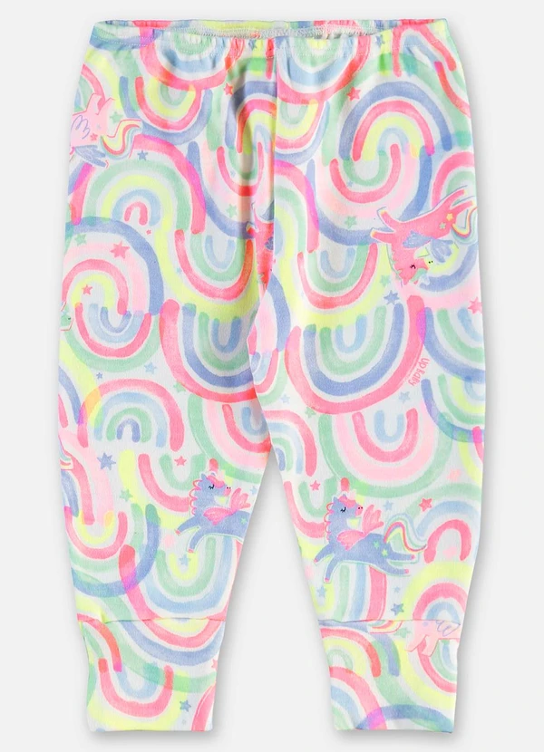 Up Baby - Calça Suedine Bebê Menina Branco