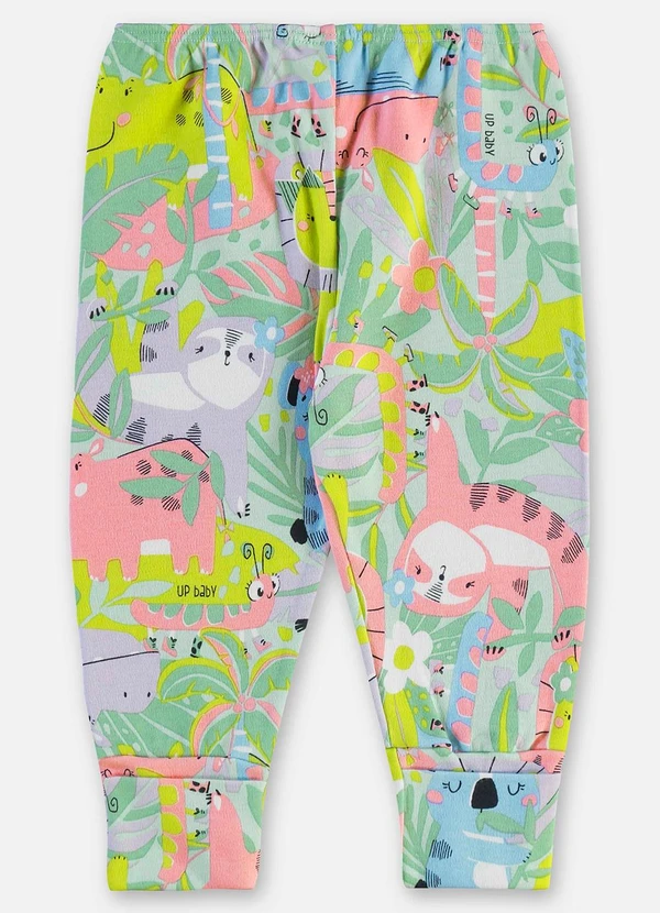 Up Baby - Calça Suedine Bebê Menina Verde 2