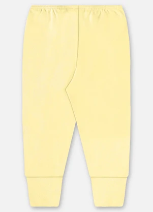 Up Baby - Calça Unissex Bebê Suedine Amarelo - UP BABY