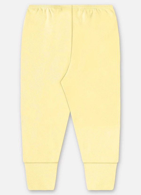 Up Baby - Calça Unissex Bebê Suedine Amarelo 2