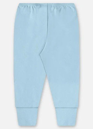 Up Baby - Calça Unissex Bebê Suedine Azul - UP BABY
