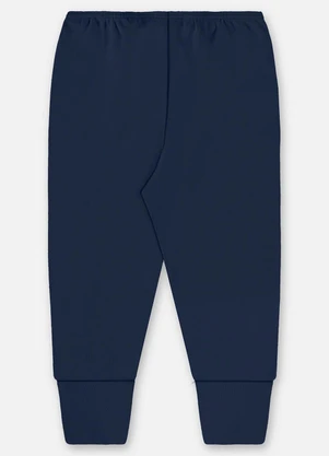 Up Baby - Calça Unissex Bebê Suedine Azul - UP BABY