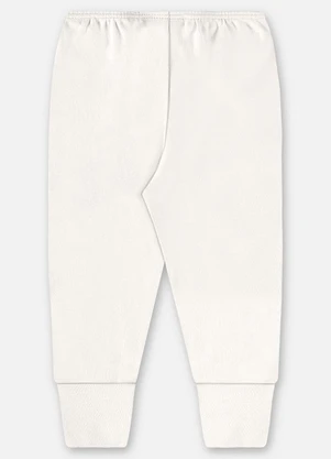Up Baby - Calça Unissex Bebê Suedine Bege - UP BABY