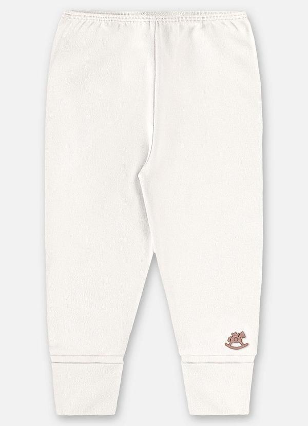 Up Baby - Calça Unissex Bebê Suedine Bege