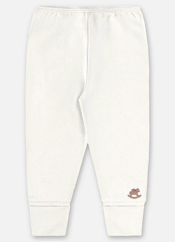 Up Baby - Calça Unissex Bebê Suedine Bege