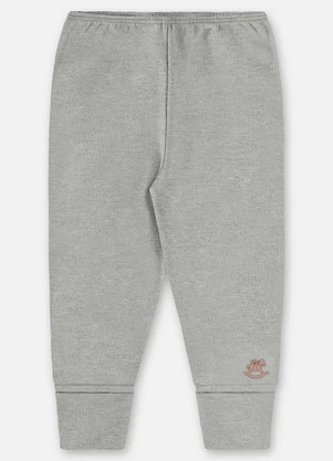 Up Baby - Calça Unissex Bebê Suedine Cinza - UP BABY