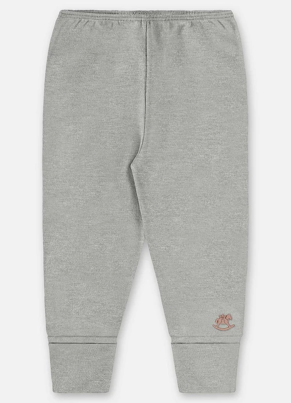 Up Baby - Calça Unissex Bebê Suedine Cinza