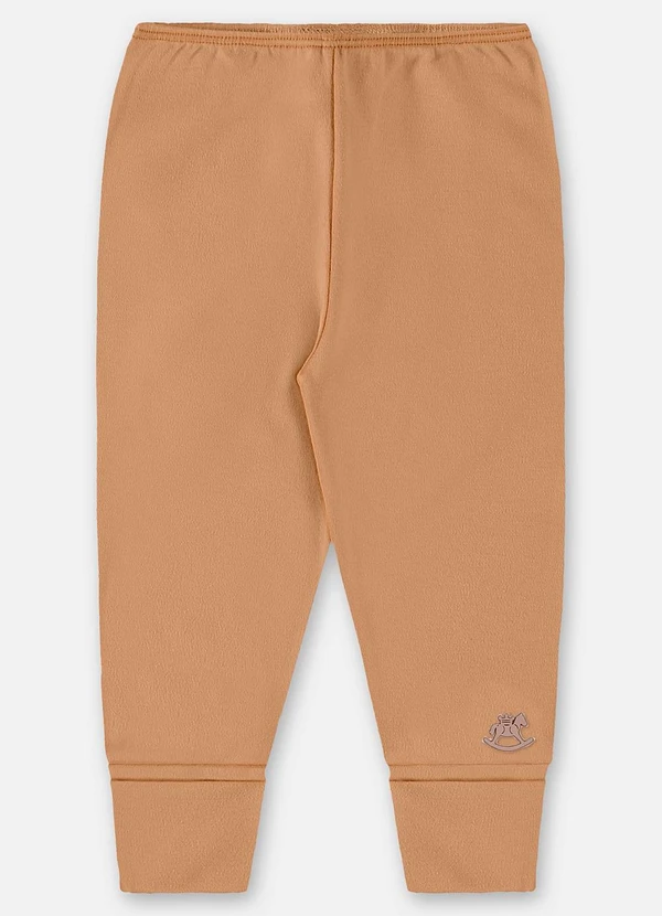 Up Baby - Calça Unissex Bebê Suedine Marrom
