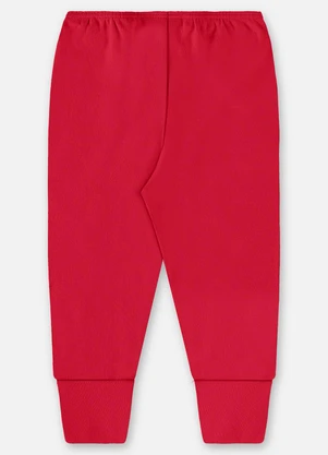 Up Baby - Calça Unissex Bebê Suedine Vermelho - UP BABY
