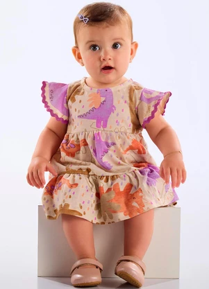 Up Baby - Conjunto Bebê Algodão Roxo - UP BABY
