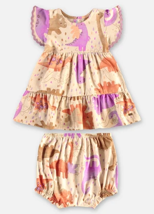 Up Baby - Conjunto Bebê Algodão Roxo - UP BABY