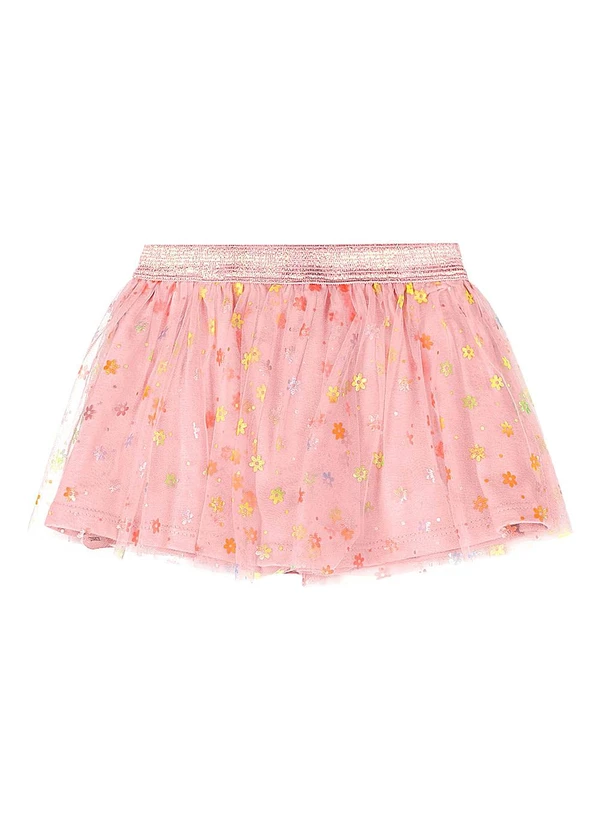 Quimby - Conjunto Bebê Blusa e Saia Tule Bege 6