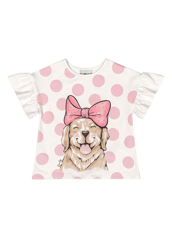 Quimby - Conjunto Bebê com Blusa e Bermuda Rosa 3