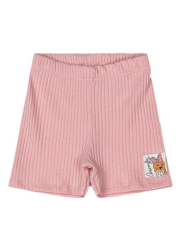 Quimby - Conjunto Bebê com Blusa e Bermuda Rosa 4