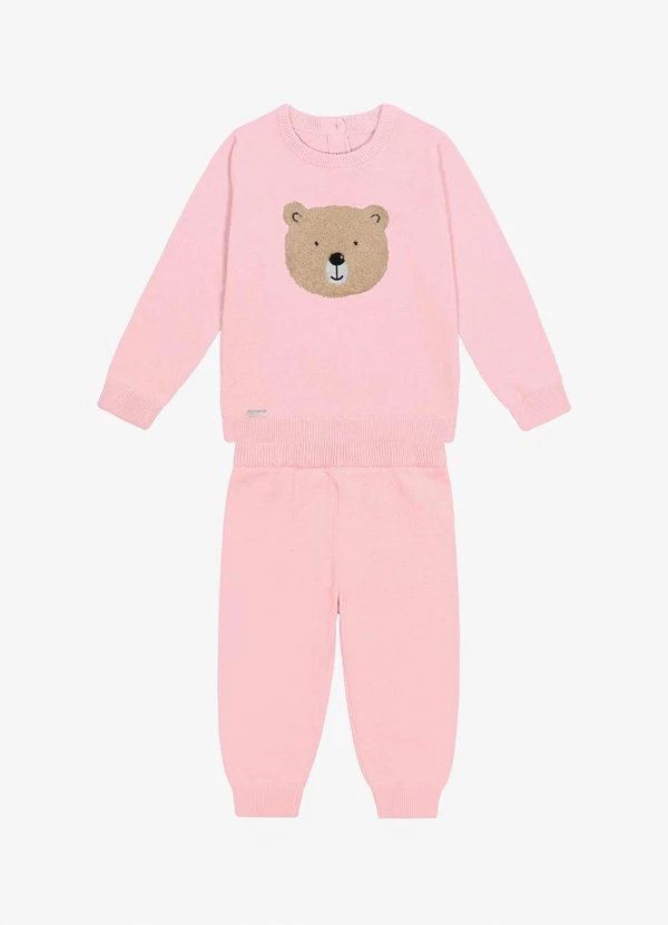 Trick Nick - Conjunto Blusa com Calça Unissex Rosa