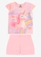 Rovi Kids - Conjunto Blusa com Shorts Infantil Rosa - variação: Rosa