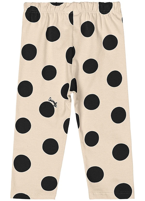 Quimby - Conjunto Blusa e Legging Bebê Menina Preto 5