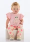 Quimby - Conjunto Blusa e Legging Bebê Menina Rosa - variação: Rosa