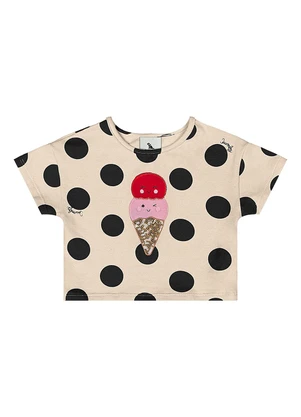 Quimby - Conjunto Blusa e Short Bebê Menina Preto - QUIMBY