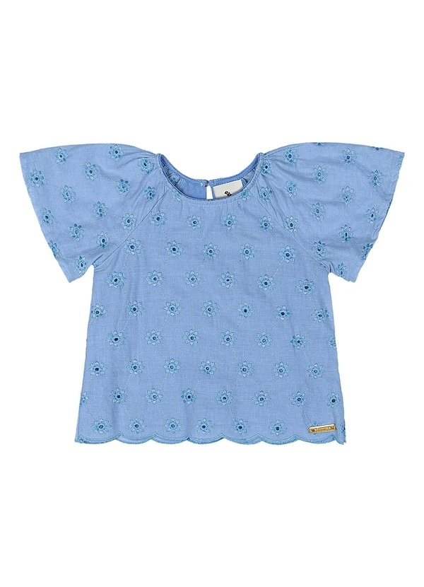 Quimby - Conjunto Blusa e Short Laise Bebê Azul 2
