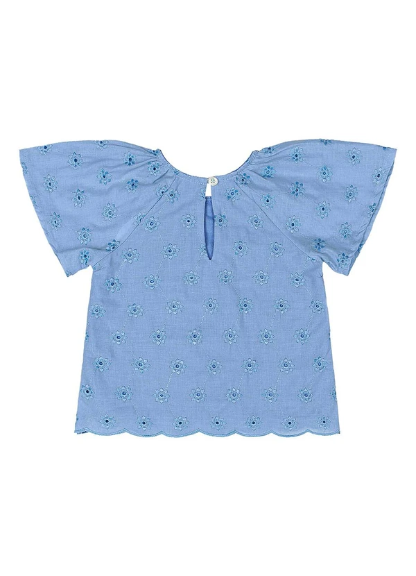 Quimby - Conjunto Blusa e Short Laise Bebê Azul 4