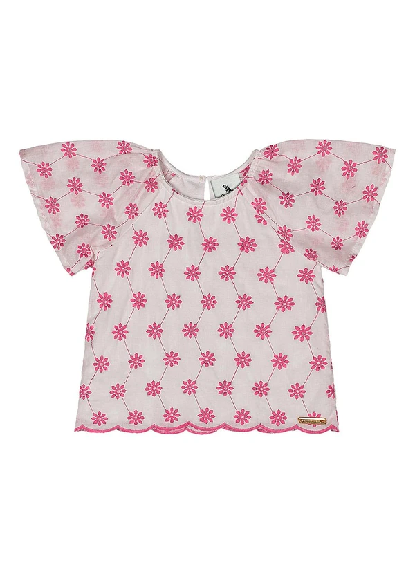 Quimby - Conjunto Blusa e Short Laise Bebê Rosa 4