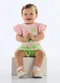 Quimby - Conjunto Blusa e Short-Saia Bebê Rosa - variação: Rosa