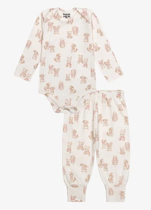 Trick Nick - Conjunto Body com Calça Feminino Bege - TRICK NICK