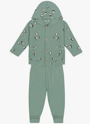 Trick Nick - Conjunto Casaco com Capuz e Calça Verde - TRICK NICK