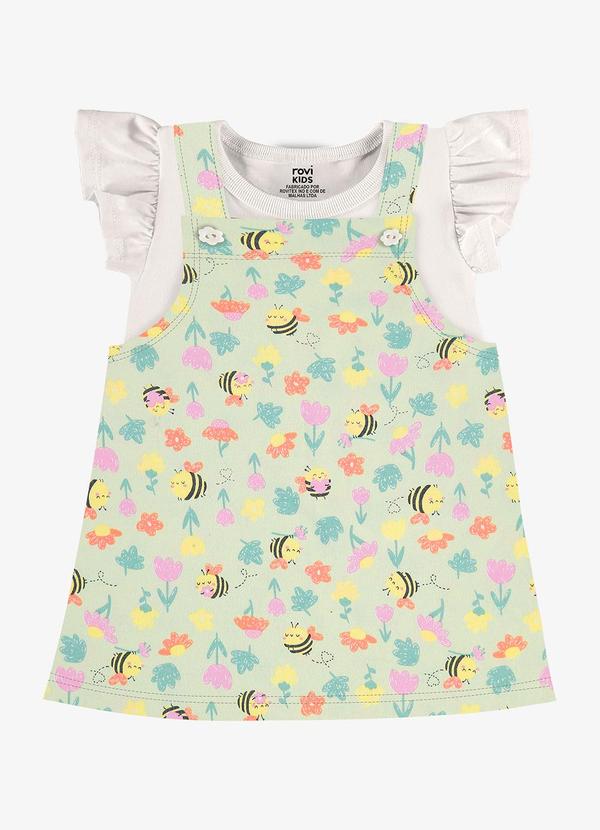 Rovi Kids - Conjunto Infantil Blusa com Salopete Verde