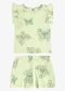 Rovi Kids - Conjunto Infantil Blusa com Shorts Rosa - variação: Verde