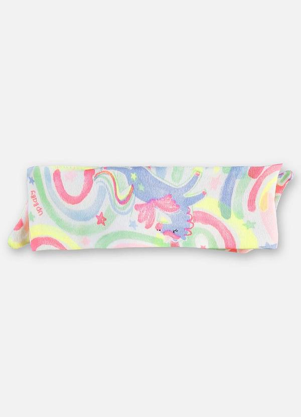 Up Baby - Faixa de Cabelo Suedine Bebê Branco 3