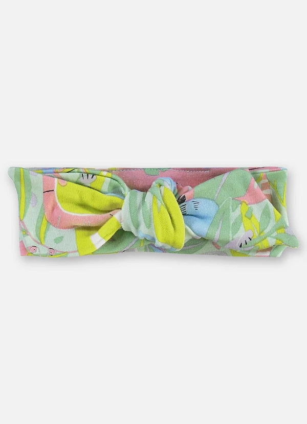 Up Baby - Faixa de Cabelo Suedine Bebê Verde 2