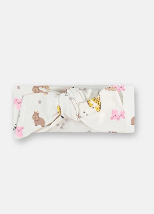 Up Baby - Faixa Dupla Suedine Menina Estampado - UP BABY