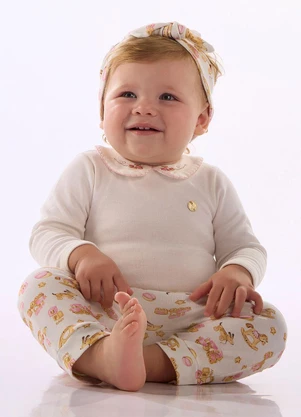 Up Baby - Faixa Estampa Digital Branco - UP BABY