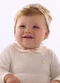 Up Baby - Faixa Estampa Detalhes Rosa Branco - variação:  
