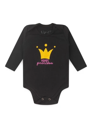 Atelie da Crianca - Kit Body Bebê 3 Peças Coroa Pink - ATELIE DA CRIANCA