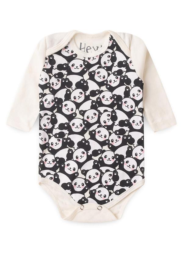 Atelie da Crianca - Kit Body Bebê 3 Peças Panda Branco 2