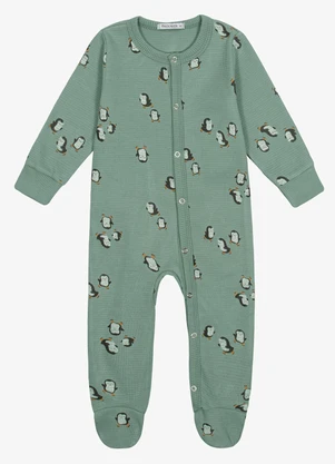 Trick Nick - Macacão Infantil Masculino Malhão Verde - TRICK NICK