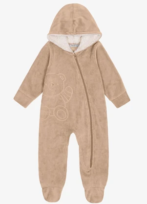 Trick Nick - Macacão Infantil Plush Carneirinho Marrom - TRICK NICK