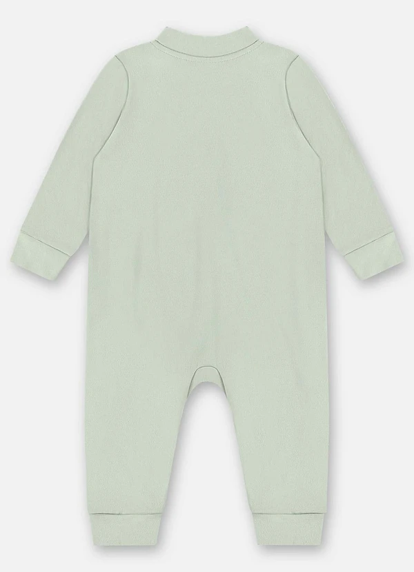 Up Baby - Macacão Unissex Bebê Suedine Verde 2