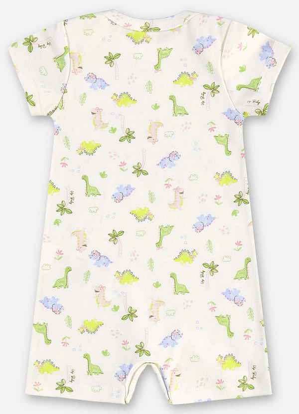 Up Baby - Macaquinho Suedine Bebê Menina Bege 2