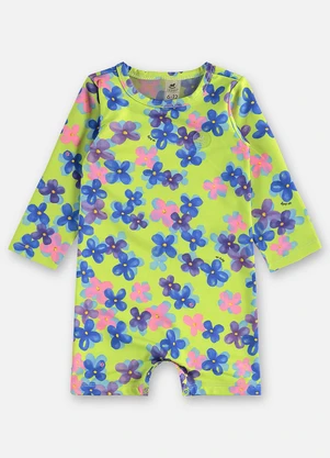 Up Baby - Macaquinho Unissex Bebê Fps +50 Verde - UP BABY