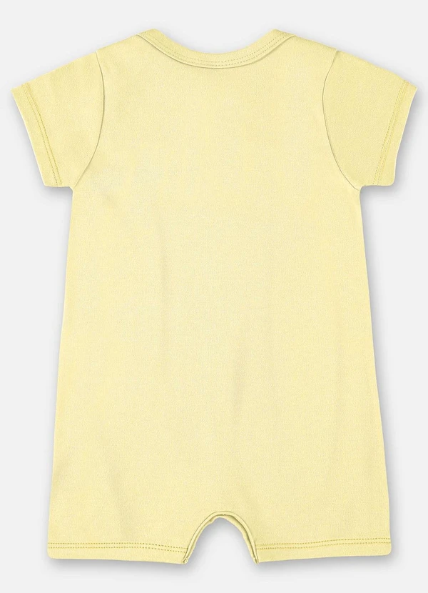 Up Baby - Macaquinho Unissex Bebê Suedine Amarelo 3