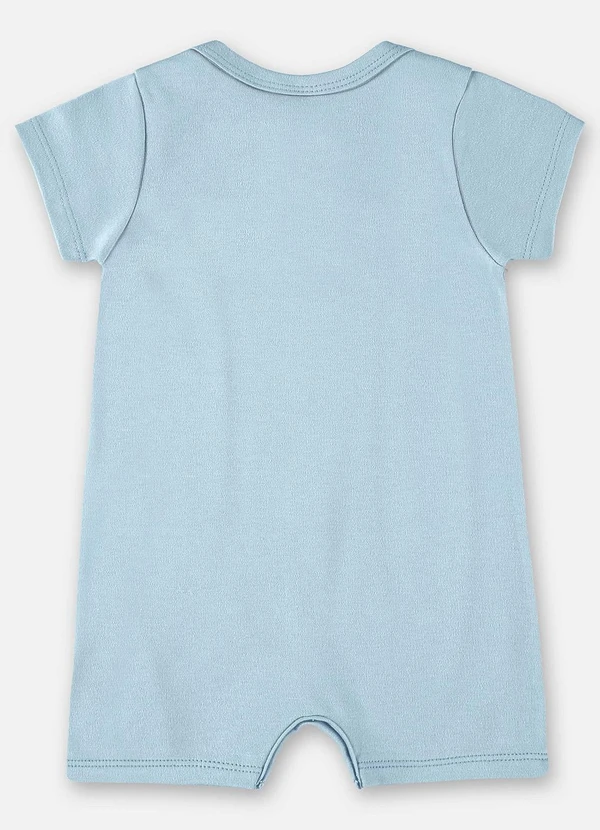 Up Baby - Macaquinho Unissex Bebê Suedine Azul 2