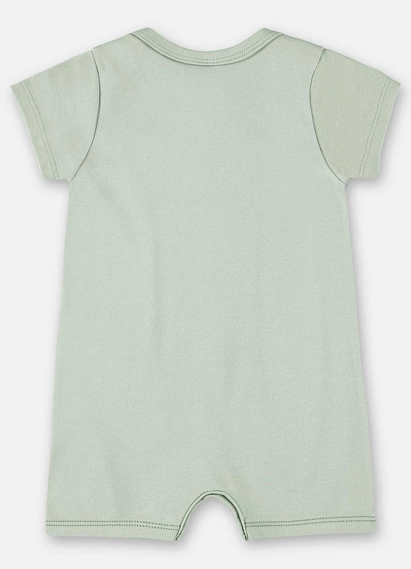 Up Baby - Macaquinho Unissex Bebê Suedine Verde 2