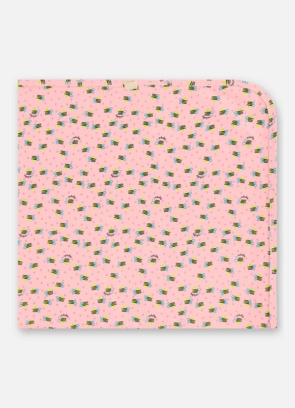 Up Baby - Manta Suedine Bebê Menina Rosa