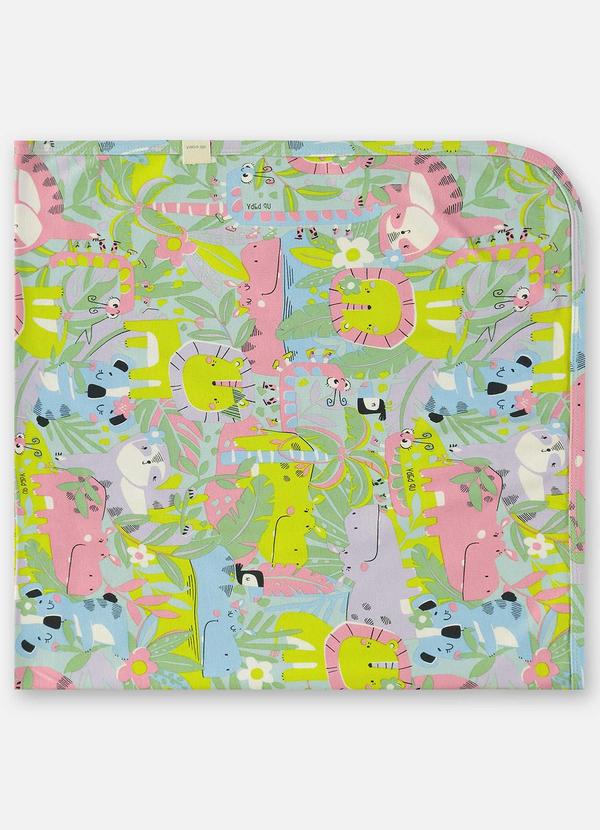 Up Baby - Manta Suedine Bebê Menina Verde 1