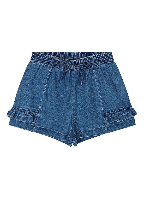 Quimby - Short Jeans Bebê Menina Azul 3