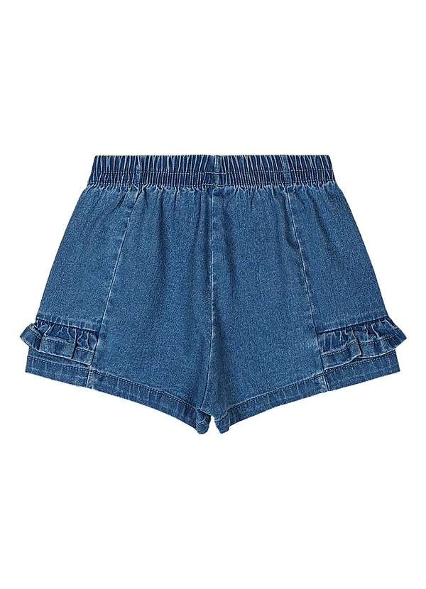 Quimby - Short Jeans Bebê Menina Azul 4